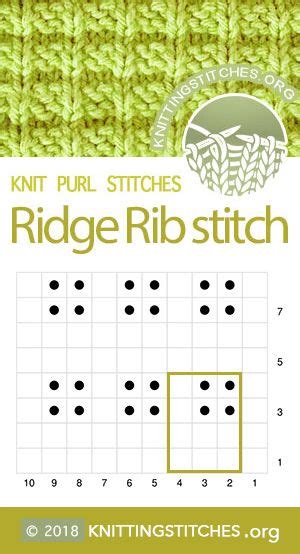 The Knitting Pattern For Knit Purl Stitches Ridge Rib Stitch