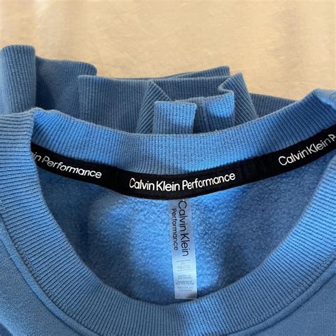 Super Soft Calvin Klien Blue Crew Neck Depop