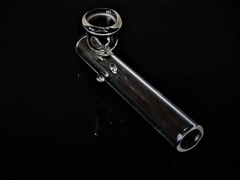 Buy Handmade Thick Clear Glass Smoking Pipe Online