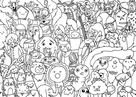 Page Adventure Time Adventure Time Coloring Pages Cartoon Coloring