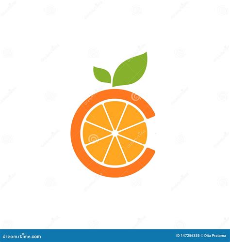 Logotipo Casero Del Icono Del Zumo De Naranja Ilustraci N Del Vector