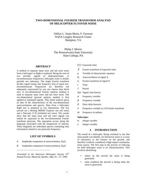 Pdf Two Dimensional Fourier Transform Analysis Of Dokumen Tips