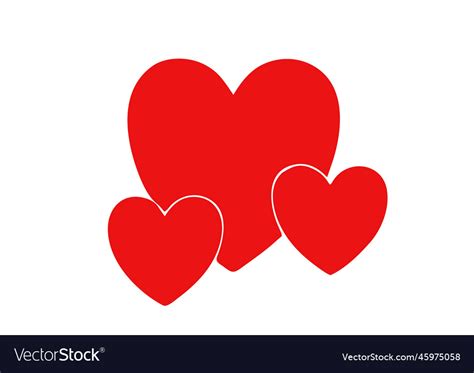 Red heart image Royalty Free Vector Image - VectorStock