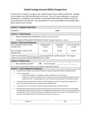 Fillable Online Important Forms HSA BankHow To Use Your Health