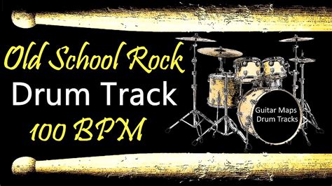 Old School Rock Drum Track 100 Bpm Drum Beats For Bass Guitar Instrumental Drum Beat 🥁 529