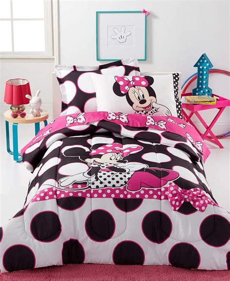 Disney Minnie Dots Are The New Black 5 Piece Bedding Collection Macy