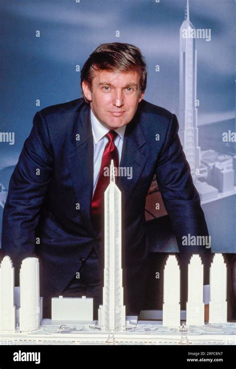 Developer Donald Trump Of The Trump Organization With Architectural