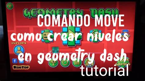 TUTORIAL Trigger Move Como Crear Niveles Geometry Dash YouTube