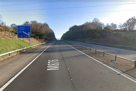 M876 Crash Man Dies After Being Hit By Car On Busy Falkirk Motorway As