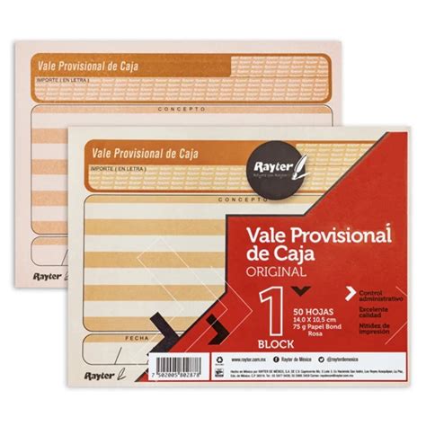 Vale Provisional Rayter Tama O Carta C Vale Provisional Tama O Carta