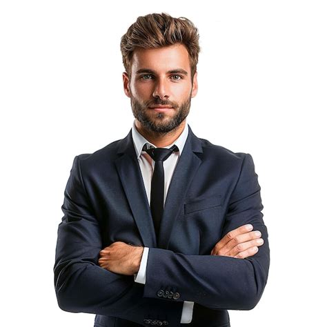 Premium Photo A Man In A Suit With His Arms Crossed