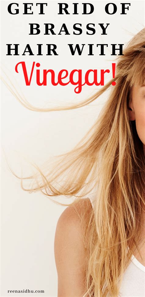 How To Get Rid Of Brassy Hair With Vinegar Brassy Hair Brassy Blonde Hair Brassy Blonde