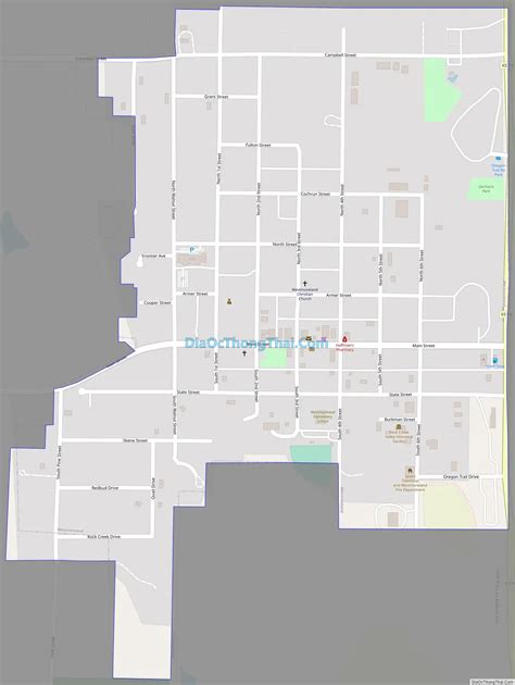 Map of Westmoreland city, Kansas