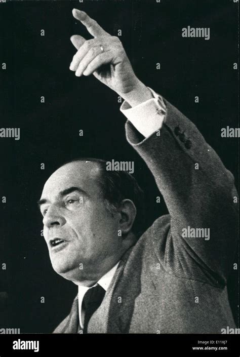 Nov. 06, 1980 - French Socialist party, Francois Mitterrand Stock Photo - Alamy