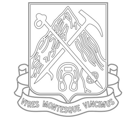 Us Army 87th Infantry Regiment Unit Crest Vector Files Dxf Etsy