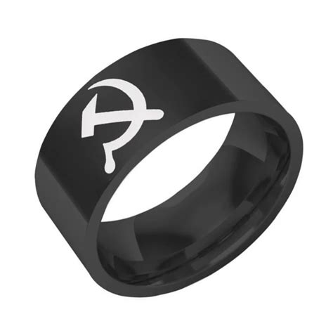 Anillos Negros Para Hombre Grabado Gratuito Anillos Con 46 OFF