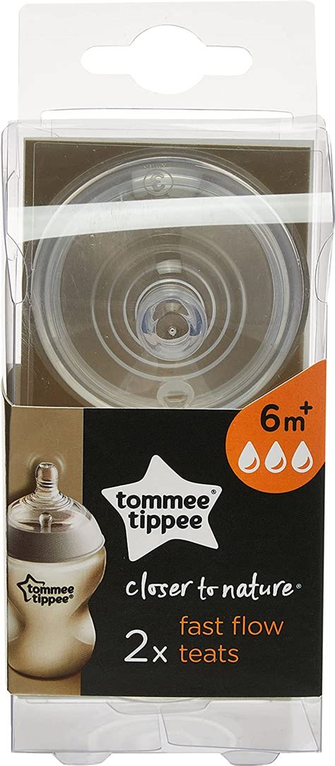 Tommee Tippee Tetina Antic Licos Unidades Transparente Flujo Medio