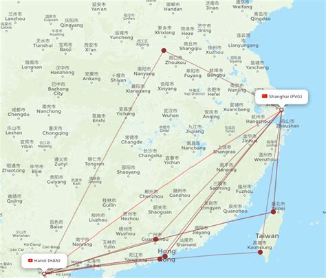 All Flight Routes From Hanoi To Shanghai Han To Pvg Flight Routes