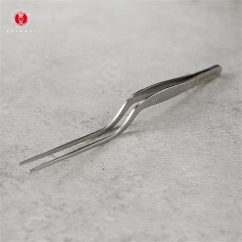 Jual Shinsei Offset Tweezer 16cm Silver Pinset Makanan Chef Shopee