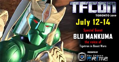 Transformers voice actor Blu Mankuma to attend TFcon Toronto 2019