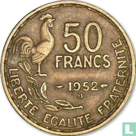 Frankreich 50 Franc 1952 B KM 918 2 1952 Frankreich LastDodo