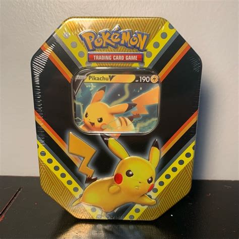 Pokemon Toys Pokmon Cards V Powers Tin Lot Bundle Pikachu Eternatus