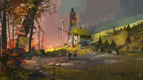 Fond d écran Ismail Inceoglu art numérique forêt les lignes