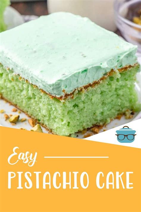 Easy Green Pistachio Cake Video The Country Cook Dessert Pistachio Dessert Pistachio