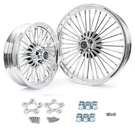 Buy TARAZON Chrome Front 21x3 5 Inch Rear 16x3 5 Inch Spoke Wheels