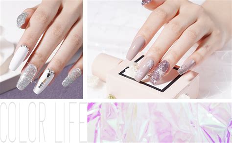 Amazon Gaoy Glitter Inspire Gel Polish Kit Set Colors Including Pink Nude Uv Led Soak