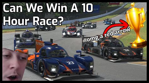 We Tried To Win A 10 Hour Race IRacing Petit Le Mans In LMP2 YouTube