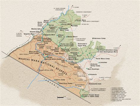 Reference map of Maasai Mara National Reserve, Kenya | Expert Africa