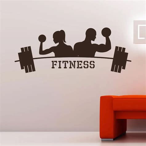 Wall Decal Fitness Sport Exercises Gym Home Room Vinyl Art Decor