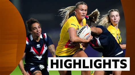 Women's Rugby League World Cup: Australia 92-0 France highlights - BBC ...