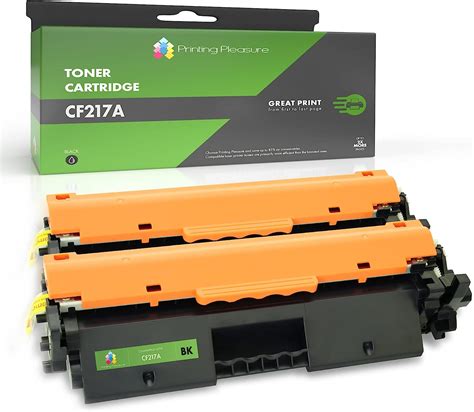 Printing Pleasure 17a Replacement For Hp Cf217a Toner Cartridge Compatible With Laserjet Pro