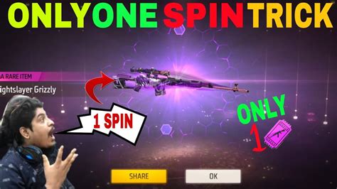 Free Fire One Spin Trick How To Get New Weapon Royale In One Spin New Weapon Royale Free