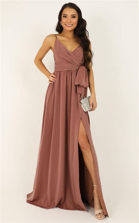 Revolve Around Me Dress In Dusty Rose Showpo Dusty Rose Dress