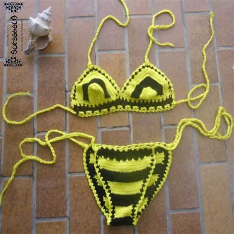 Häkelbikini Bikini crochet Hippie ethno Goa Ibiza brazil neu psy inde Strick S eBay