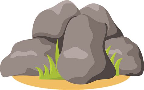 Brown Cartoon Stone PNG Images, Cartoon Clipart, Grass, Forest - Clip ...