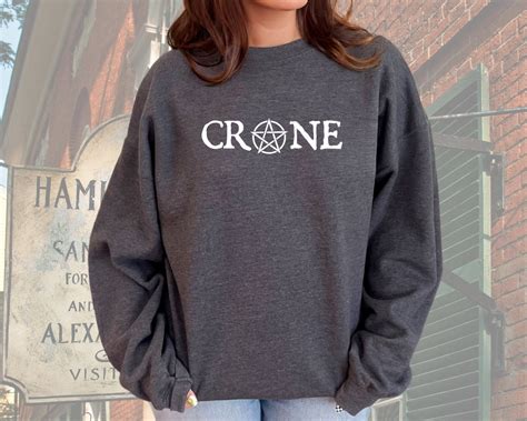 Crone Sweatshirt Witch Maiden Mother Crone Sweatshirt Pagan Witch