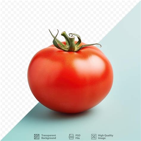 Tomate Vermelho Fresco Em Fundo Transparente Psd Premium