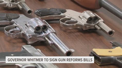 Gov Whitmer To Sign Gun Violence Prevention Bills Into Law