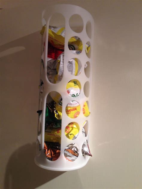 Ikea Variera Carrier Bag Holder As Crisps Chips Storage On The Back Of A Door Carrier Bag