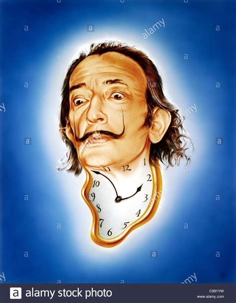 Salvador Dali Portrait Stock Photos And Salvador Dali Portrait Stock