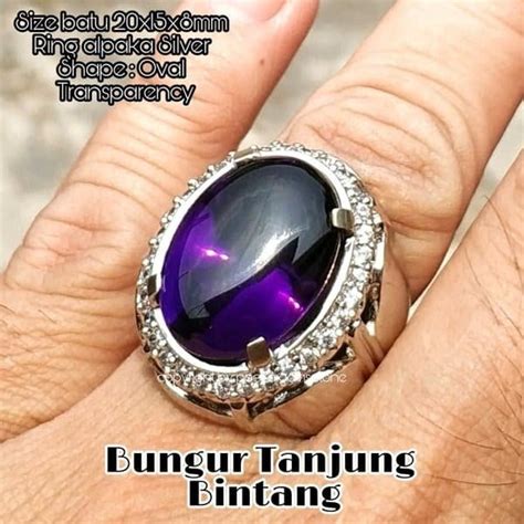 Jual CINCIN BATU AKIK PERMATA BUNGUR TANJUNG BINTANG MEWAH DAN ELEGAN