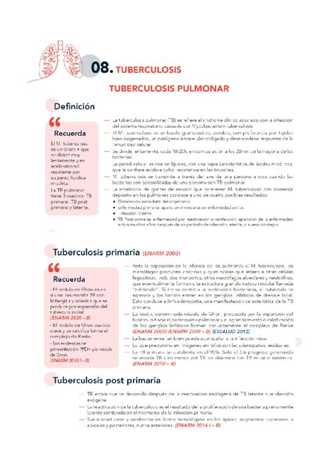 Manual Tbc Tuberculosis Tuberculosis Pulmonar Definici N La