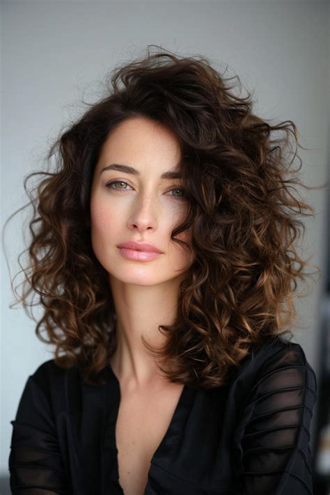 Brunette Curly Hairstyles For Women Over