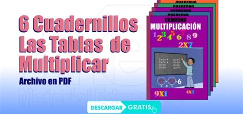 6 Cuadernillos Las Tablas De Multiplicar Tablas De 55b