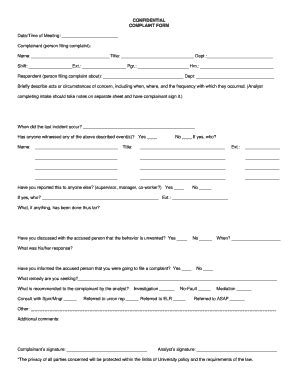 Fillable Online Ucdmc Ucdavis Complaint Form Pdf Doc Fax Email Print