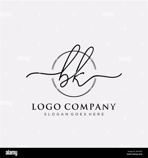 Bk Initials Logo Stock Vector Images Alamy